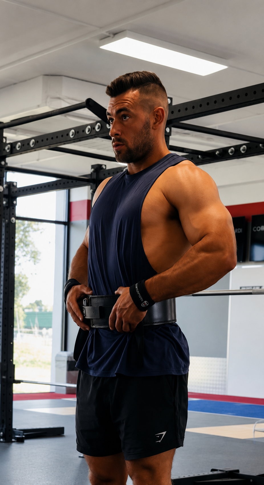 Brenton Harriss coaching in the gym